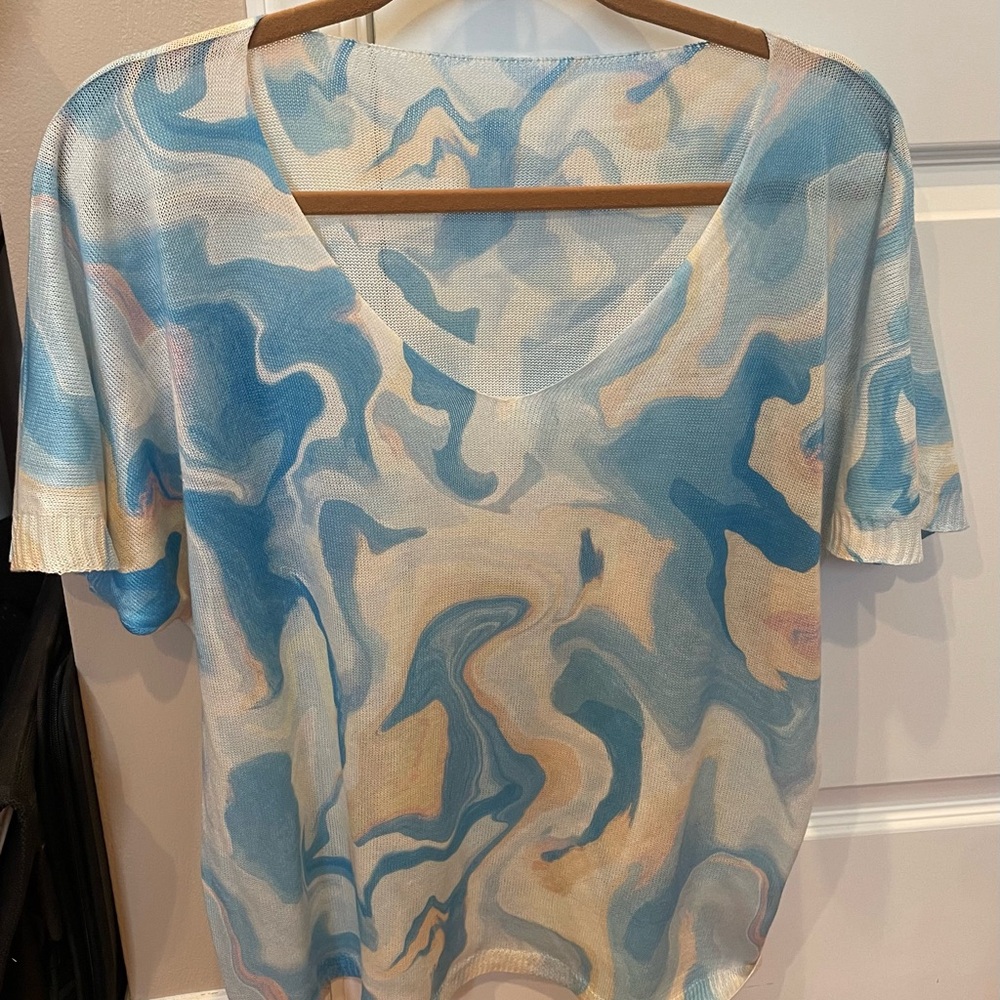 Short sleeve Italian summer top size XL